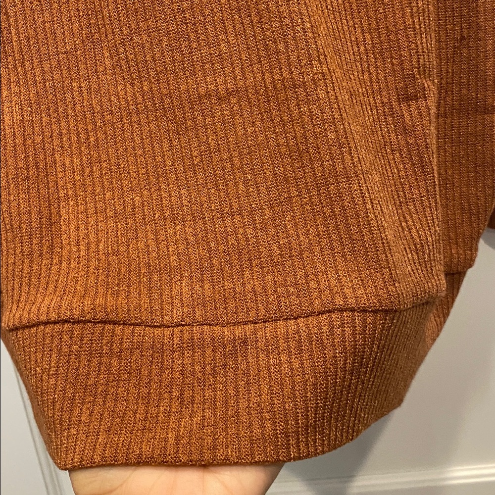 NWT Dear Scarlett Rust Open Front Cardigan and shirt set size small - Picture 6 of 7